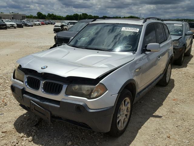 WBXPA73405WA78307 - 2005 BMW X3 2.5I SILVER photo 2