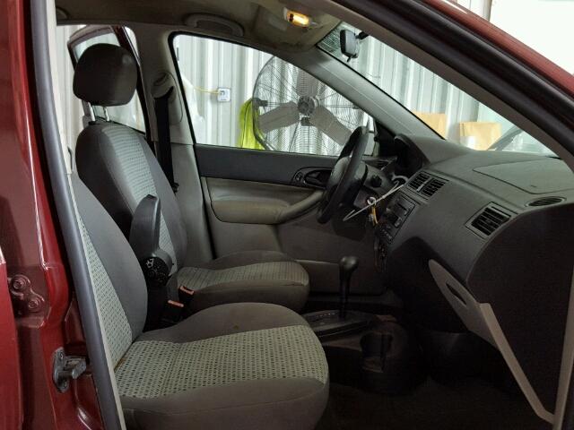 1FAFP34N37W288199 - 2007 FORD FOCUS BURGUNDY photo 5