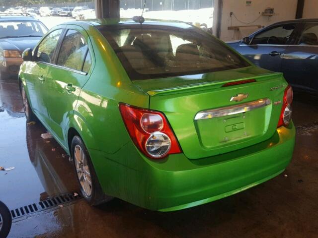 1G1JC5SB1F4118446 - 2015 CHEVROLET SONIC LT GREEN photo 3