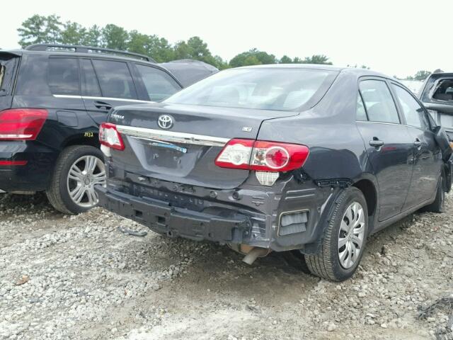 2T1BU4EE7DC125369 - 2013 TOYOTA COROLLA BA GRAY photo 4