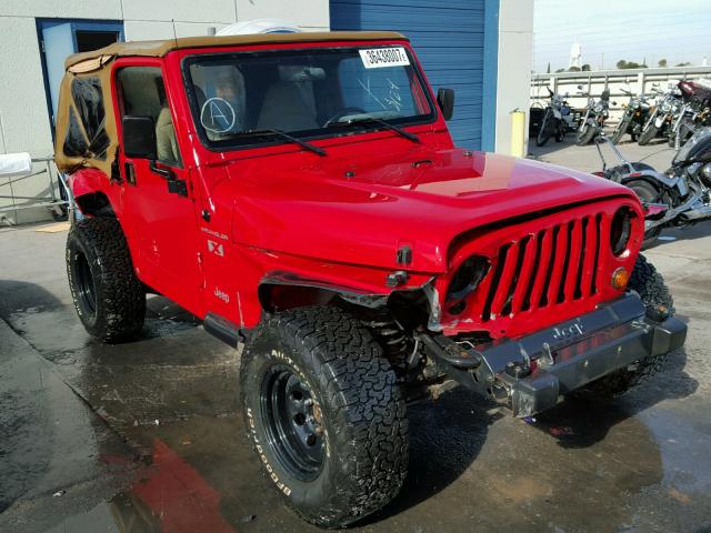 1J4FA39S62P712451 - 2002 JEEP WRANGLER / RED photo 1