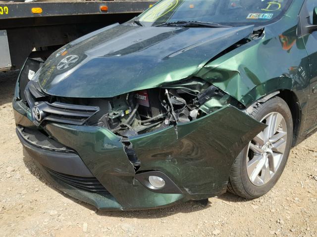 2T1BPRHE3EC126150 - 2014 TOYOTA COROLLA EC 绿色 照片 9