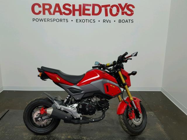 MLHJC7515J5004956 - 2018 HONDA GROM 125 RED photo 1