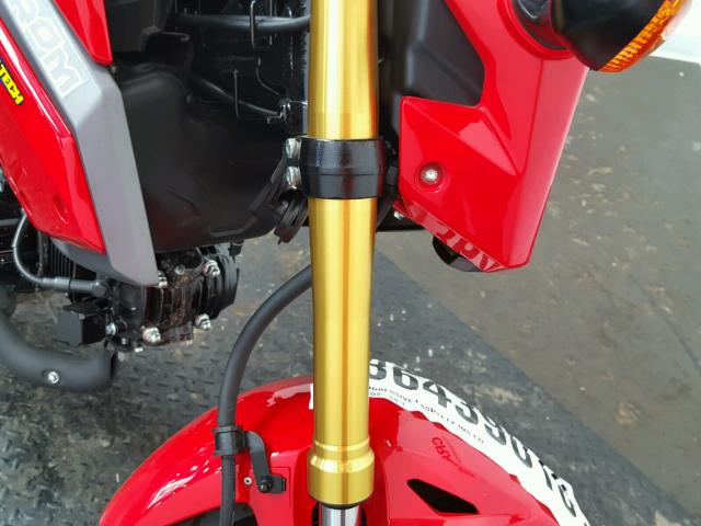 MLHJC7515J5004956 - 2018 HONDA GROM 125 RED photo 15