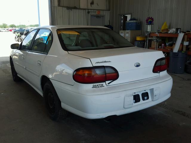 1G1ND52M9XY105342 - 1999 CHEVROLET MALIBU WHITE photo 3