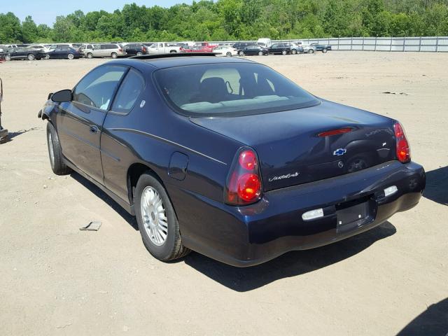 2G1WW12E7Y9313984 - 2000 CHEVROLET MONTE CARL 蓝色 照片 3