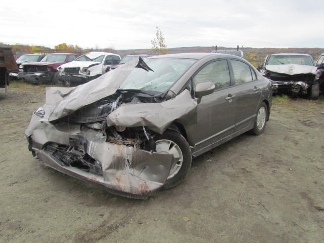 JHMFA36297S009729 - 2007 HONDA CIVIC HYBR BROWN photo 2