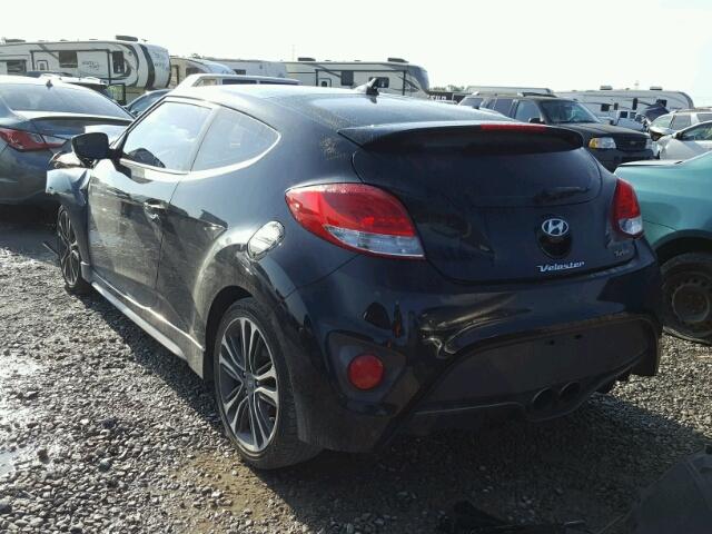 KMHTC6AEXGU298671 - 2016 HYUNDAI VELOSTER T BLACK photo 3