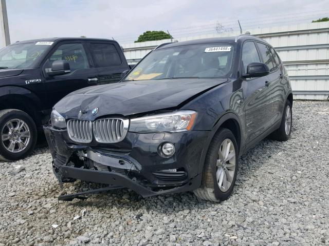 5UXWZ7C36H0X41648 - 2017 BMW X3 SDRIVE2 BLACK photo 2
