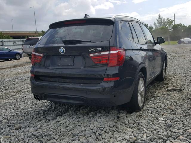 5UXWZ7C36H0X41648 - 2017 BMW X3 SDRIVE2 BLACK photo 4