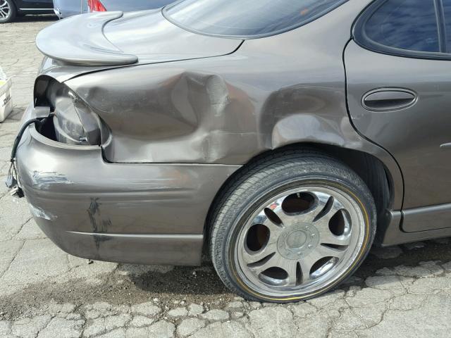 1G2WP52K01F139906 - 2001 PONTIAC GRAND PRIX BROWN photo 9