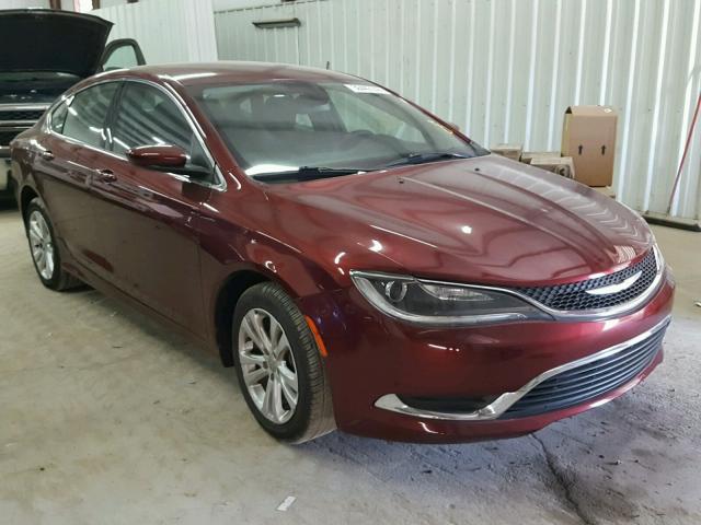 1C3CCCAB2FN667335 - 2015 CHRYSLER 200 LIMITE MAROON photo 1