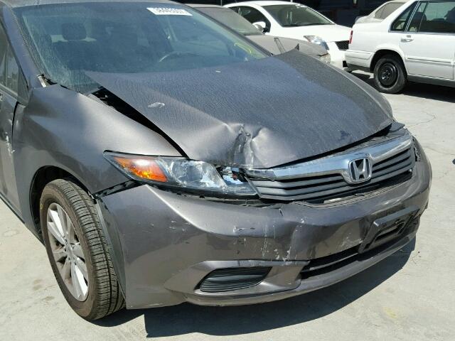 19XFB2F89CE331121 - 2012 HONDA CIVIC EX ნაცრისფერი ფოტო 9