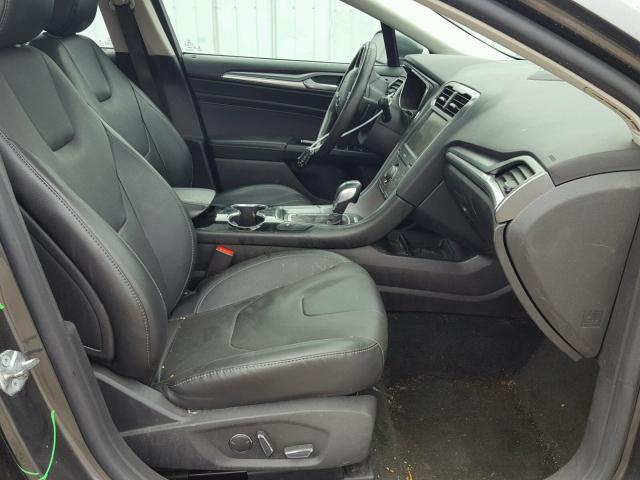 3FA6P0D99FR302268 - 2015 FORD FUSION TIT GRAY photo 5