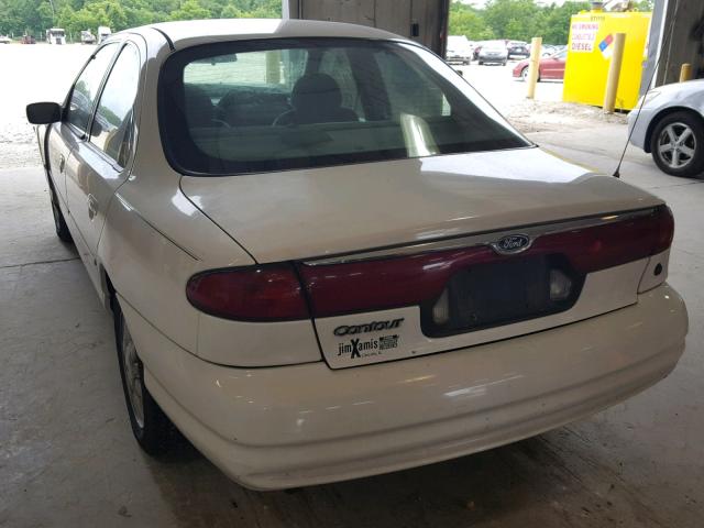 1FAFP6636WK292654 - 1998 FORD CONTOUR LX WHITE photo 3