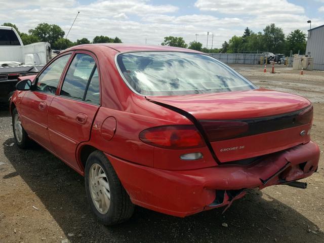 1FAFP13P0WW305398 - 1998 FORD ESCORT SE RED photo 3