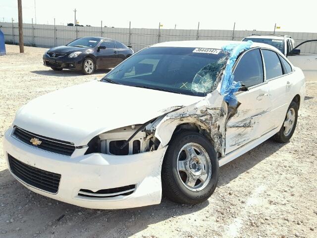 2G1WB57K791187689 - 2009 CHEVROLET IMPALA LS WHITE photo 2