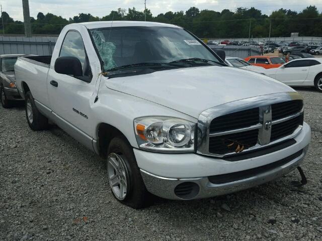 1D7HA16P87J515185 - 2007 DODGE RAM 1500 S WHITE photo 1