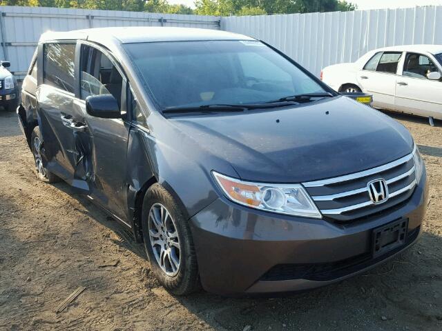 5FNRL5H49CB081766 - 2012 HONDA ODYSSEY EX GRAY photo 1