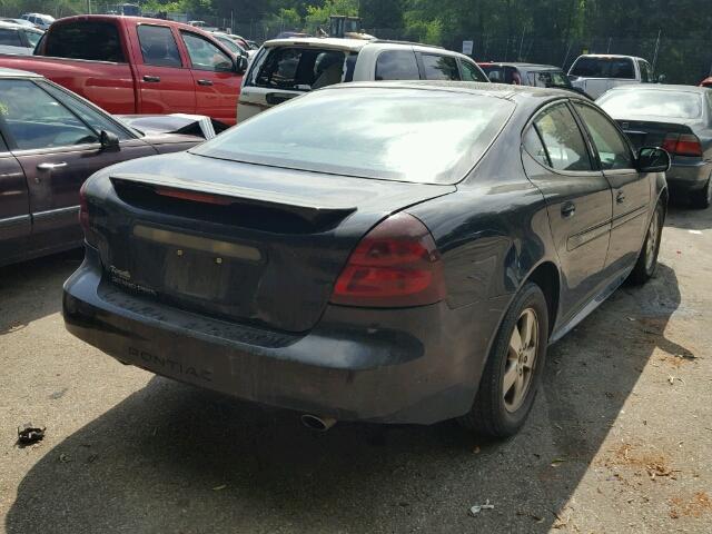 2G2WP552161274080 - 2006 PONTIAC GRAND PRIX BLACK photo 4