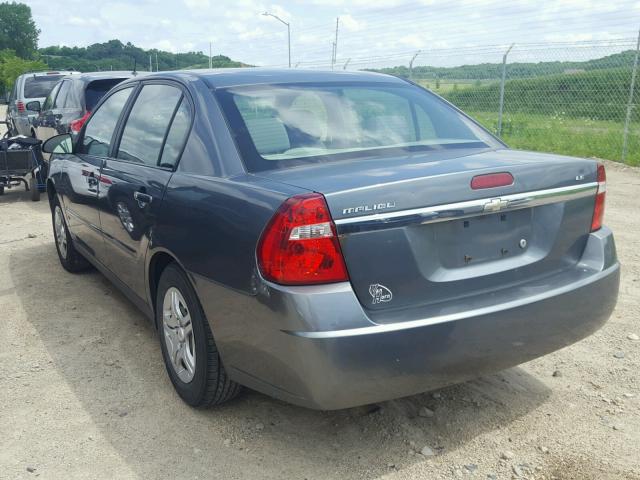 1G1ZS51F86F154259 - 2006 CHEVROLET MALIBU LS GRAY photo 3