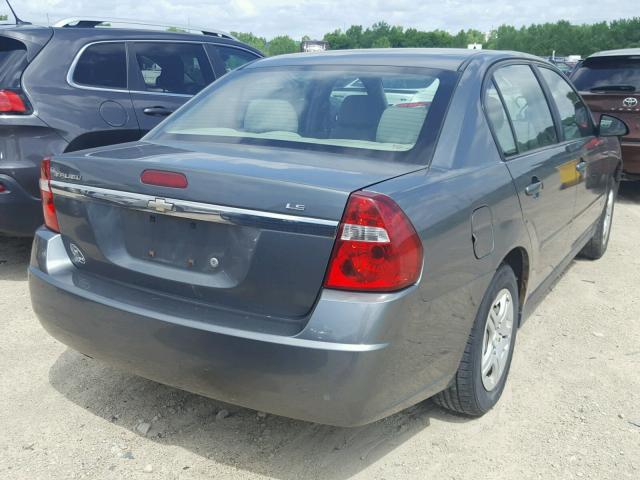 1G1ZS51F86F154259 - 2006 CHEVROLET MALIBU LS GRAY photo 4