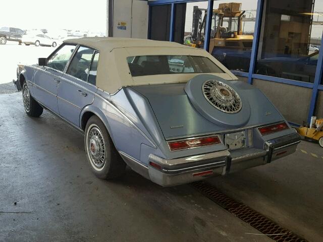 1G6AS6983DE826380 - 1983 CADILLAC SEVILLE BLUE photo 3