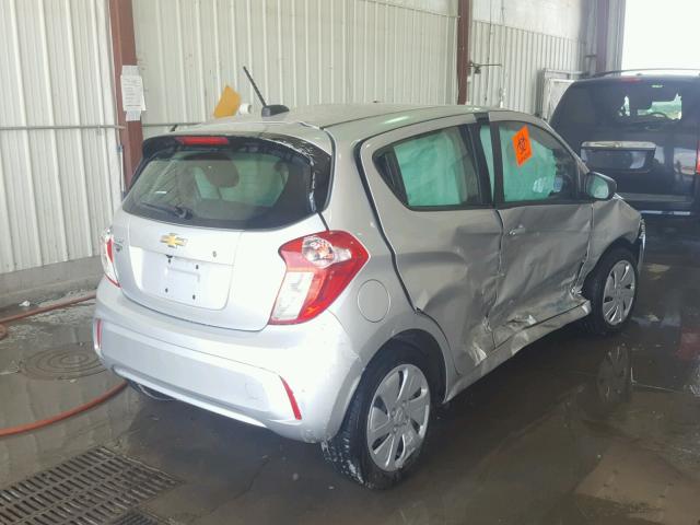 KL8CB6SAXJC420695 - 2018 CHEVROLET SPARK LS SILVER photo 4