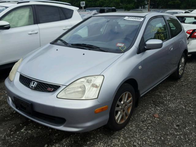 SHHEP33582U307316 - 2002 HONDA CIVIC SI SILVER photo 2