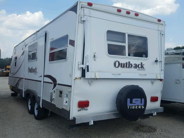 4YDT28K278B452108 - 2008 KEYSTONE OUTBACK WHITE photo 3