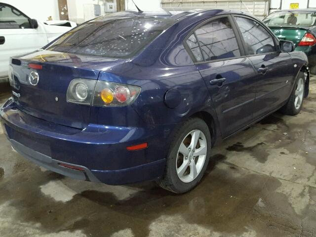 JM1BK323141190760 - 2004 MAZDA 3 S BLUE photo 4