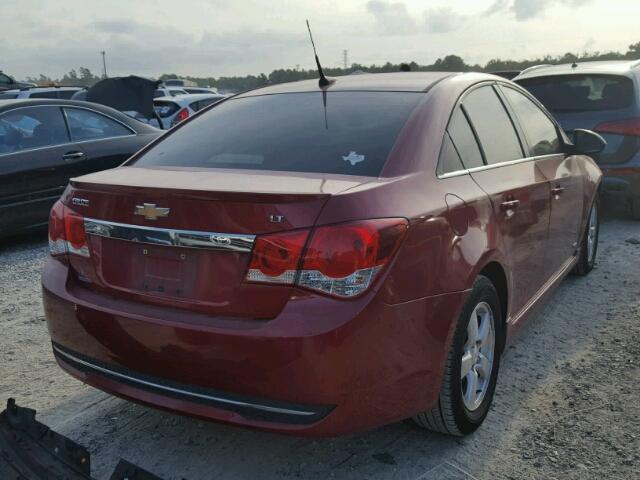 1G1PF5S98B7277925 - 2011 CHEVROLET CRUZE LT RED photo 4