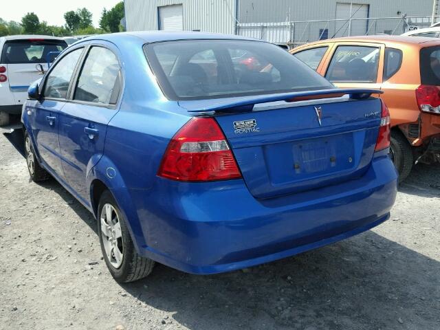 KL2TD55647B124186 - 2007 PONTIAC WAVE BLUE photo 3