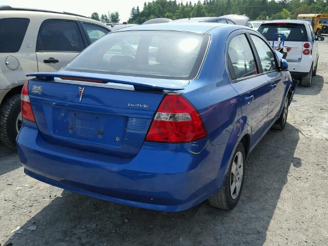 KL2TD55647B124186 - 2007 PONTIAC WAVE BLUE photo 4