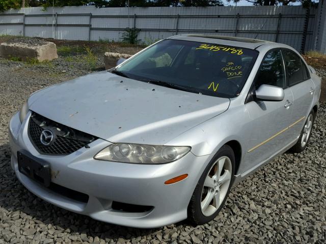 1YVHP84C785M27783 - 2008 MAZDA 6 I SILVER photo 2