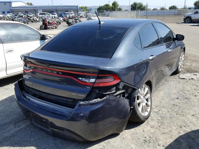 1C3CDFCA7DD682080 - 2013 DODGE DART LIMIT BLACK photo 4