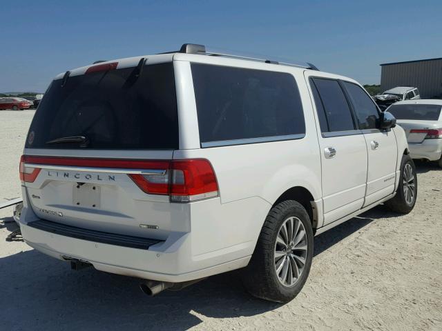 5LMJJ3HT7FEJ06581 - 2015 LINCOLN NAVIGATOR WHITE photo 4