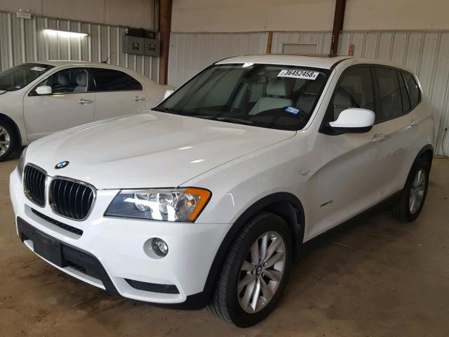 5UXWX9C52D0A13065 - 2013 BMW X3 XDRIVE2 WHITE photo 2