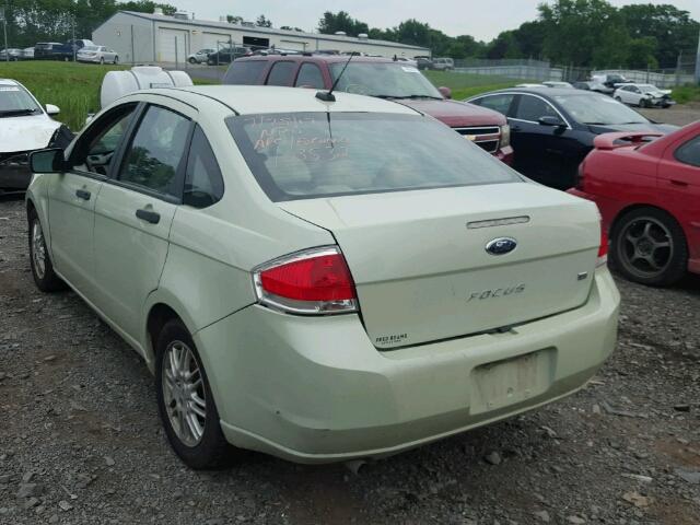 1FAHP3FNXAW103532 - 2010 FORD FOCUS SE GREEN photo 3