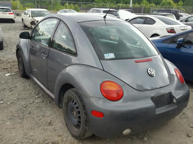 3VWCK21C62M413341 - 2002 VOLKSWAGEN NEW BEETLE ნაცრისფერი ფოტო 3