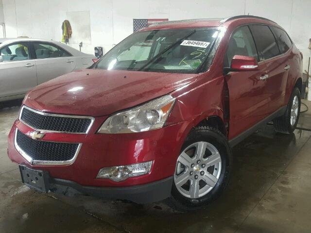 1GNKRJED8CJ275153 - 2012 CHEVROLET TRAVERSE 2 BURGUNDY photo 2