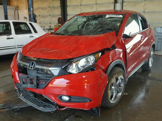 3CZRU6H50HM711456 - 2017 HONDA HR-V EX RED photo 2