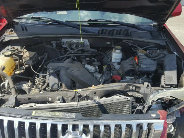 4M2CU87168KJ08390 - 2008 MERCURY MARINER PR RED photo 7