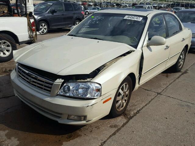 KNAGD128925163776 - 2002 KIA OPTIMA MAG CREAM photo 2