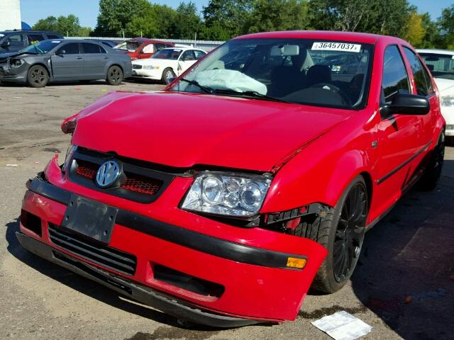 3VWSC29M9YM099425 - 2000 VOLKSWAGEN JETTA RED photo 2