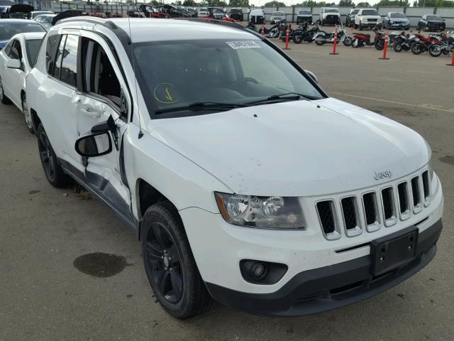 1C4NJCBA4GD634165 - 2016 JEEP COMPASS SP WHITE photo 1