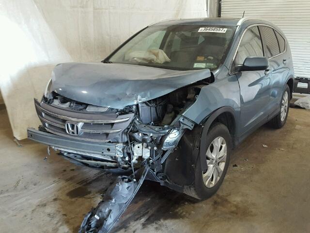 5J6RM4H79DL043710 - 2013 HONDA CR-V EXL 蓝色 照片 2