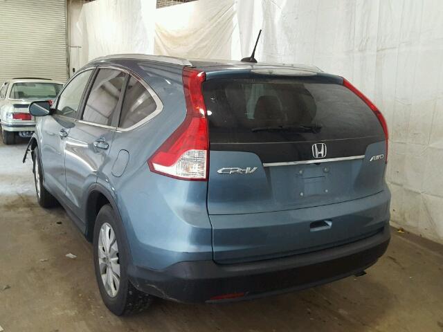 5J6RM4H79DL043710 - 2013 HONDA CR-V EXL 蓝色 照片 3