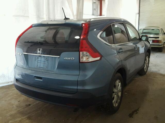 5J6RM4H79DL043710 - 2013 HONDA CR-V EXL 蓝色 照片 4