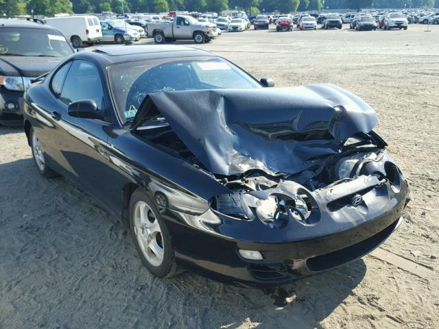 KMHJG25F81U238130 - 2001 HYUNDAI TIBURON BLACK photo 1